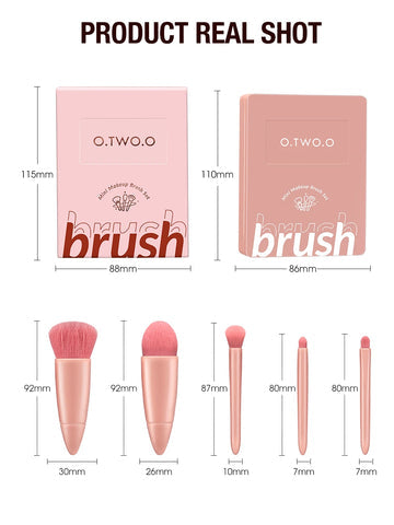O.TWO.O 5pcs Brushes with Mirror