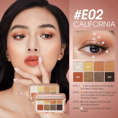 Sunset Horizon 8 Colors Eyeshadow Pallete