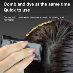 Bosuyo Ultimate Hair Dye Comb, 2in1 Portable Waterproof and Sweat-Proof Hair Dye Stick, Bosuyo HairDye Comb for Gray Hair, Instant Dying for Women & Men (Black)
