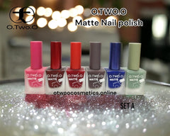 O.TWO.O Matte Nail Polish pack of 06 - Otwoocosmetics