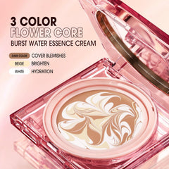 O.TWO.O Triple Cushion Cream Natural Oil-control Waterproof High Coverage Makeup Base - Otwoocosmetics
