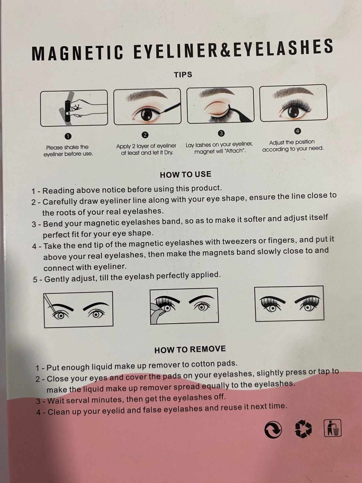 BD - 5 Pairs Soft Eyelash Extension Makeup Kit With Applicator & Tweezer