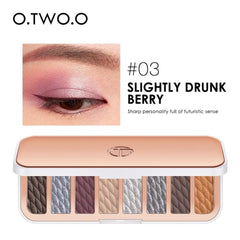O.TWO.O 8 Colors LUXURY GOLD EYESHADOW PALETTE - Otwoocosmetics