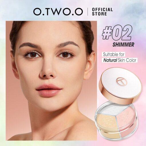 O.TWO.O 3-In-1 Oil Control Loose Powder - Otwoocosmetics