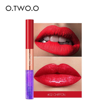 O.TWO.O Black Gold Lip Color Rouge Double Plumping Lipgloss - Otwoocosmetics