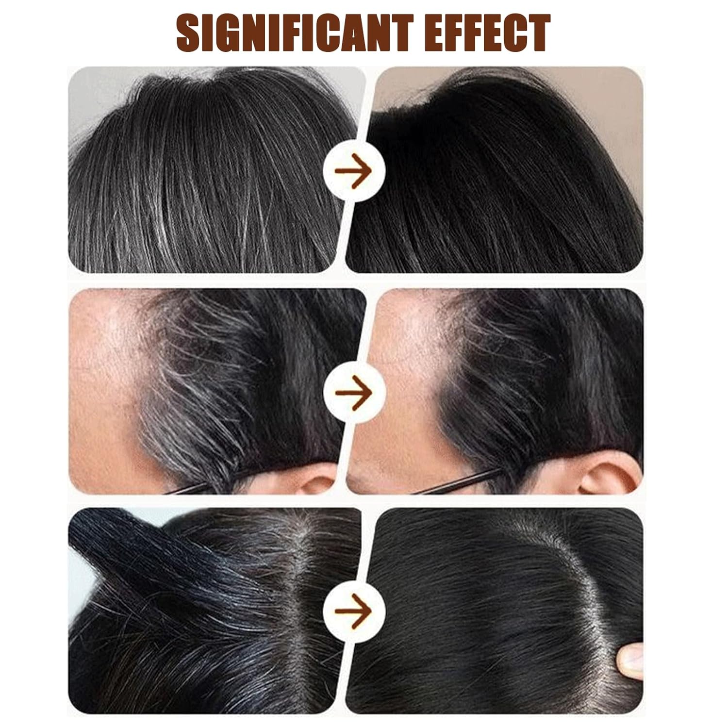 Bosuyo Ultimate Hair Dye Comb, 2in1 Portable Waterproof and Sweat-Proof Hair Dye Stick, Bosuyo HairDye Comb for Gray Hair, Instant Dying for Women & Men (Black)