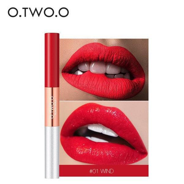 O.TWO.O Black Gold Lip Color Rouge Double Plumping Lipgloss - Otwoocosmetics