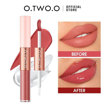 O.TWO.O 2 IN 1 Double Head Lipstick Waterproof Long-lasting - Otwoocosmetics