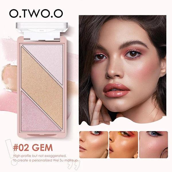 O.TWO.O 3 IN 1 Sweet Heart Girl Palette - Otwoocosmetics