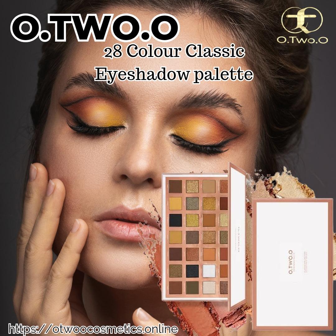 O.TWO.O 28 Colors Eyeshadow Palette - Otwoocosmetics