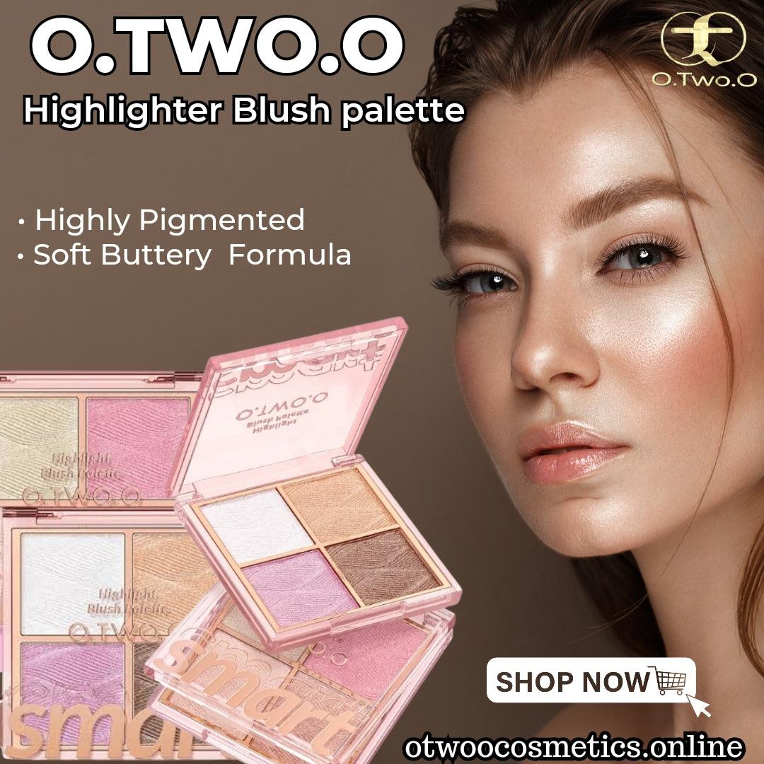 O.TWO.O Highlighter Blush Palette - Otwoocosmetics