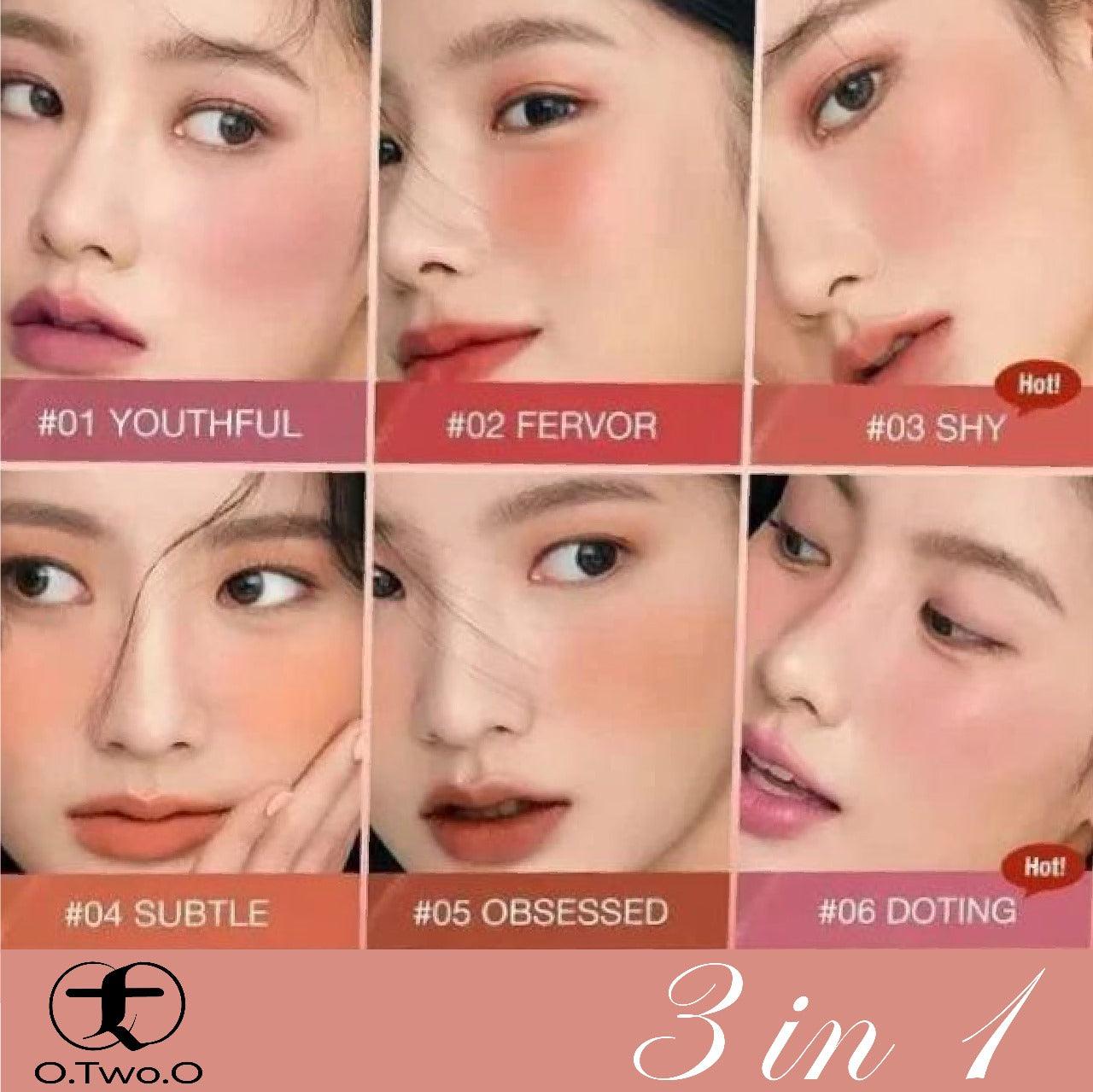 O.TWO.O Blush Stick 3 in 1 - Otwoocosmetics