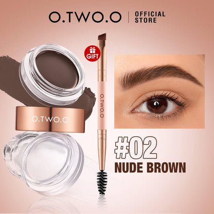 O.TWO.O Eyebrow Cream& Fluff Shaping Brow Wax Waterproof Long Lasting - Otwoocosmetics