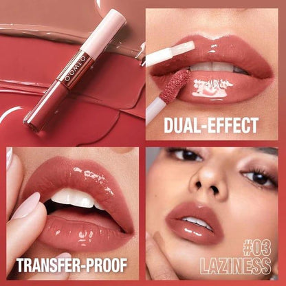 O.TWO.O 2 IN 1 Double Head Lipstick Waterproof Long-lasting Non Sticky Smooth Matte Lipstick - Otwoocosmetics