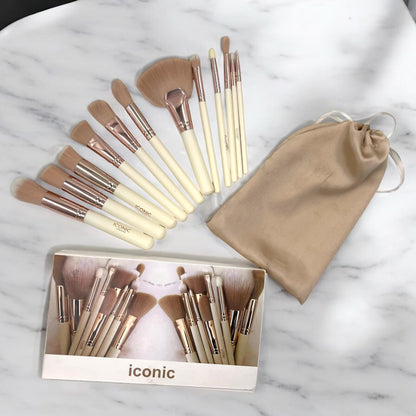 Iconic London 12 Pieces Makeup Brushes Set