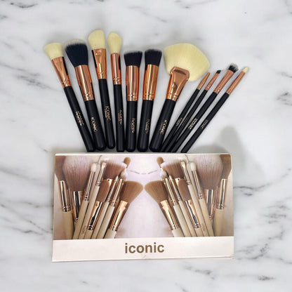 Iconic London 12 Pieces Makeup Brushes Set