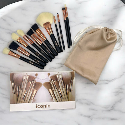 Iconic London 12 Pieces Makeup Brushes Set