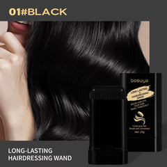 Bosuyo Ultimate Hair Dye Comb, 2in1 Portable Waterproof and Sweat-Proof Hair Dye Stick, Bosuyo HairDye Comb for Gray Hair, Instant Dying for Women & Men (Black)