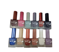 O.TWO.O Matte Nail Polish pack of 12 set - Otwoocosmetics