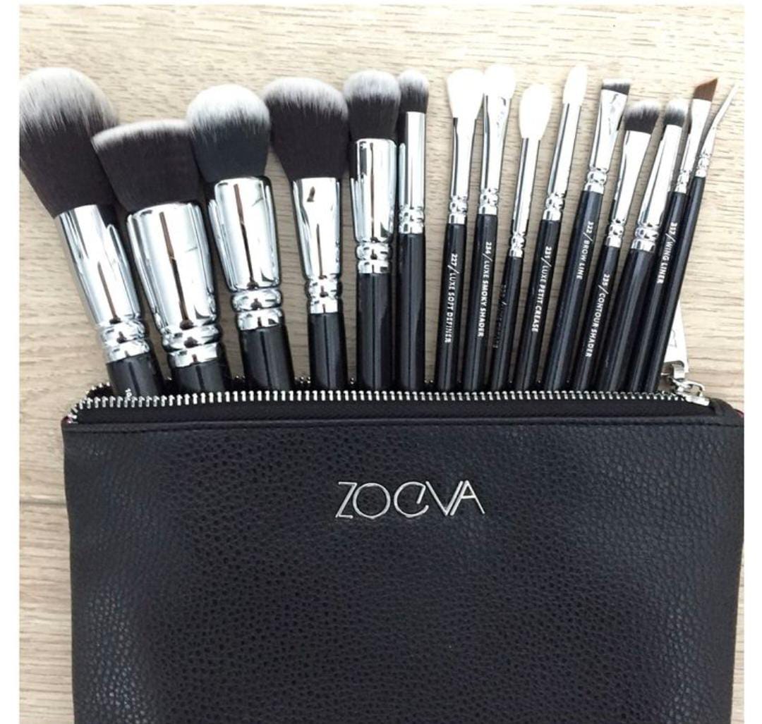 Zoeva 15 Pcs Brushes Set Brown