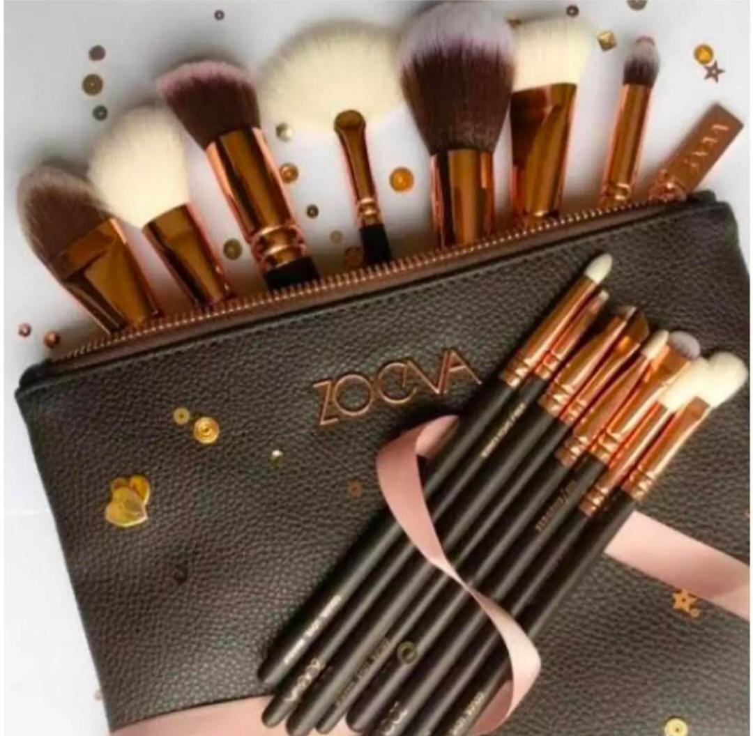 Zoeva 15 Pcs Brushes Set Brown