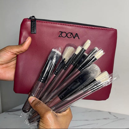 Zoeva 15 Pcs Brushes Set Brown