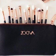 Zoeva 12pcs eye makeup brushes set brown - Otwoocosmetics