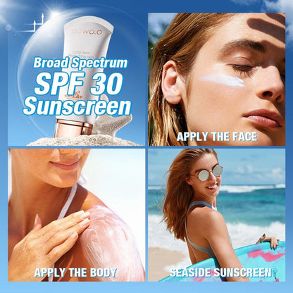 O.TWO.O Sunscreen SPF30 PA++++ Refreshing Oil-Free Formula UV Sun Protection For Face Brightening Sunblock 30ML - Otwoocosmetics