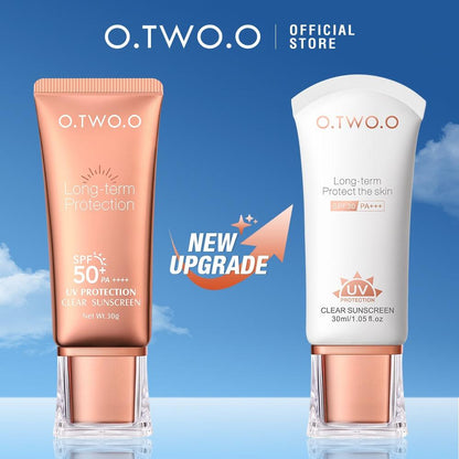 O.TWO.O Sunscreen SPF30 PA++++ Refreshing Oil-Free Formula UV Sun Protection For Face Brightening Sunblock 30ML - Otwoocosmetics