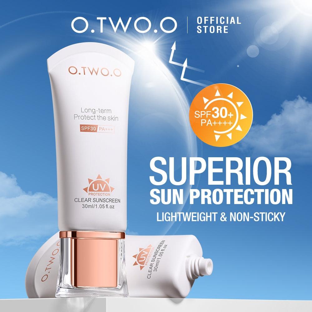 O.TWO.O Sunscreen SPF30 PA++++ Refreshing Oil-Free Formula UV Sun Protection For Face Brightening Sunblock 30ML - Otwoocosmetics