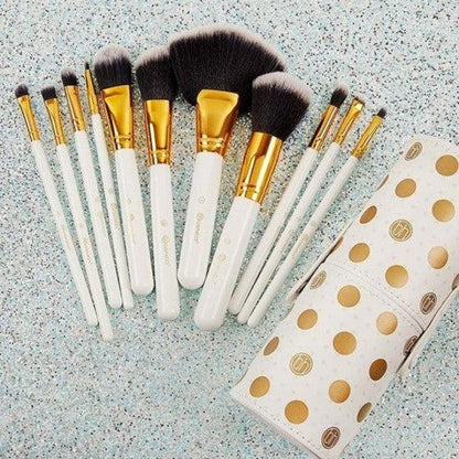 BH Cosmetics White Dot - 11 Pieces Brush Set - Otwoocosmetics