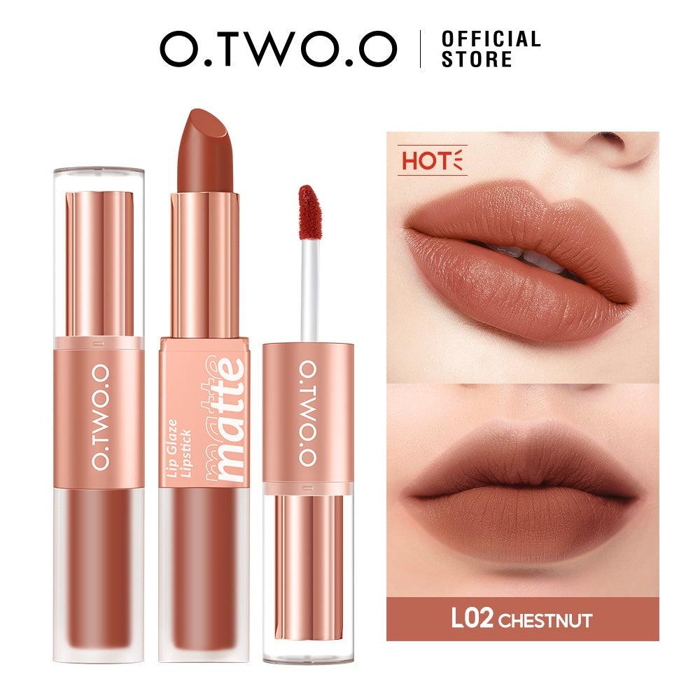 O.TWO.O Matte Lip Glaze & Lipstick - Otwoocosmetics