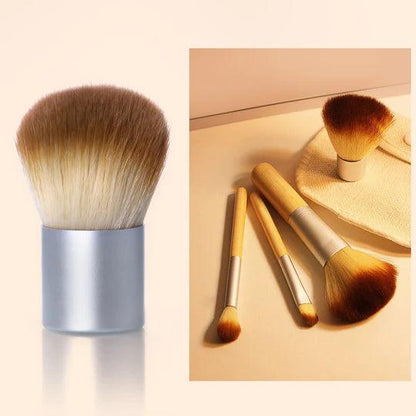 O.TWO.O 4 PIECES BAMBOO BRUSH SET - Otwoocosmetics