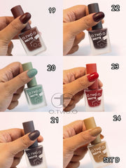 O.TWO.O  Matte Nail Polish pack of 06 - Otwoocosmetics