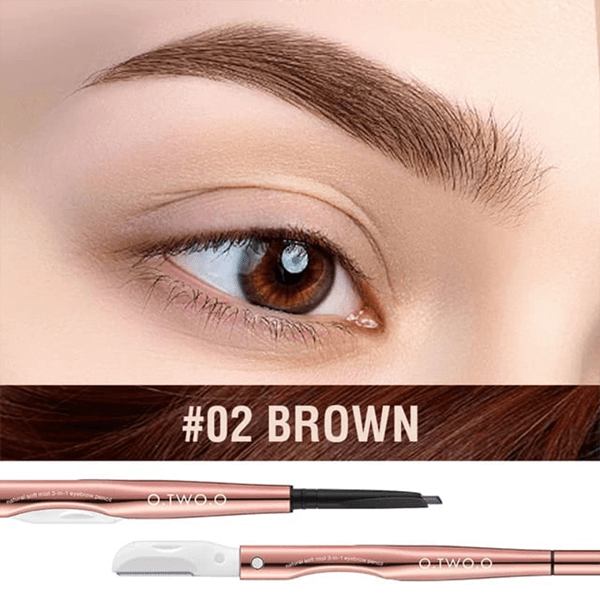 O.TWO.O 3 In 1 Eyebrow Pencil - Otwoocosmetics