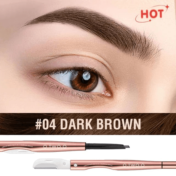 O.TWO.O 3 In 1 Eyebrow Pencil - Otwoocosmetics