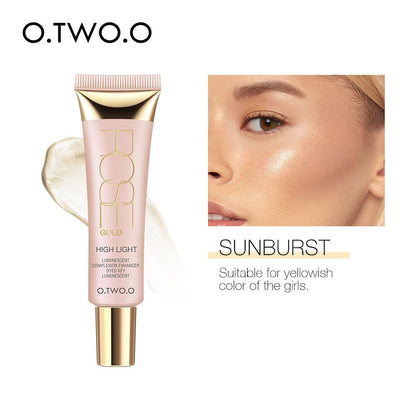 O.TWO.O Rose Gold Liquid Highlighter - Otwoocosmetics