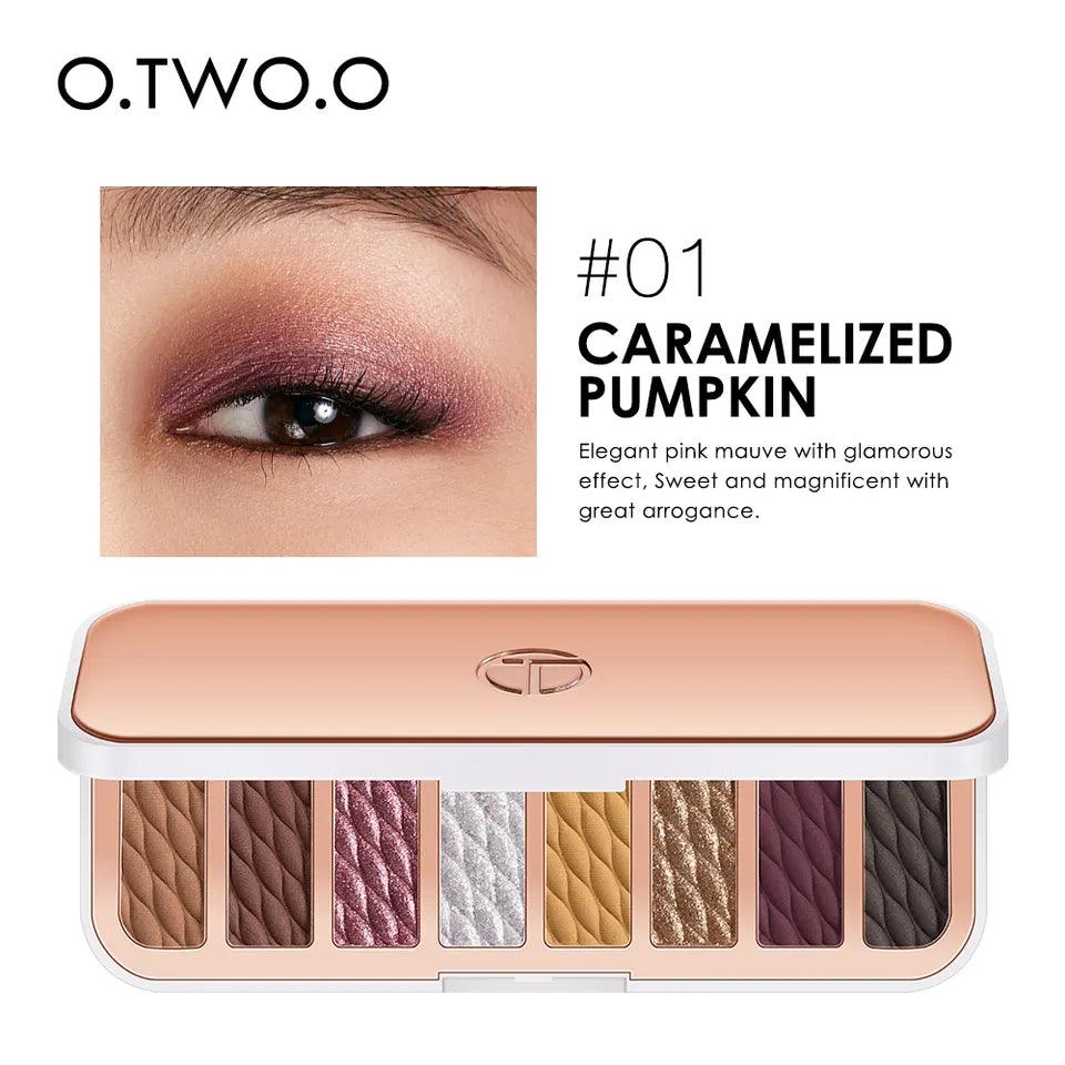 O.TWO.O 8 Colors LUXURY GOLD EYESHADOW PALETTE - Otwoocosmetics