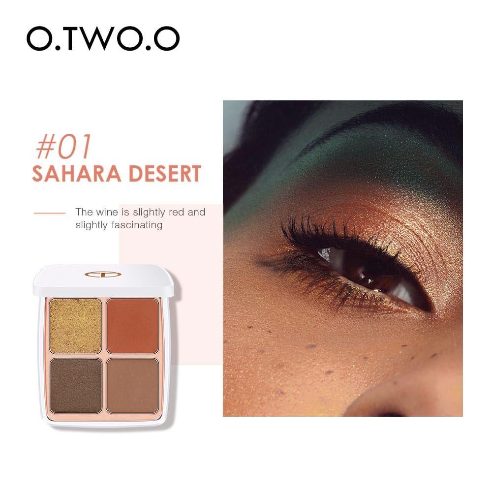 O.TWO.O 4 COLORS MOROCCO EYESHADOW PALETTE - Otwoocosmetics