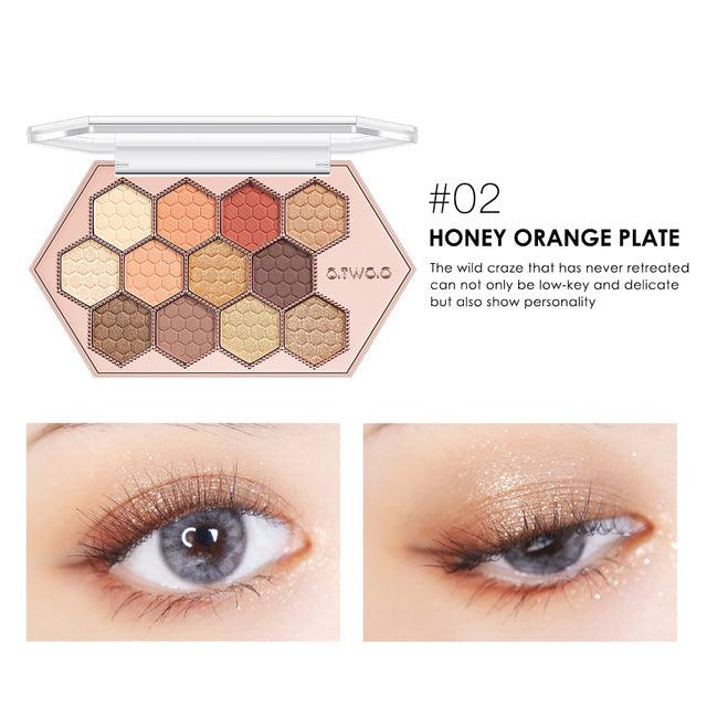 O.TWO.O Honeycomb Diamond Eye Shadow Palette - Otwoocosmetics