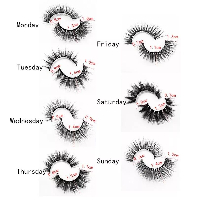 Sunday monday eyelashes pack - Otwoocosmetics